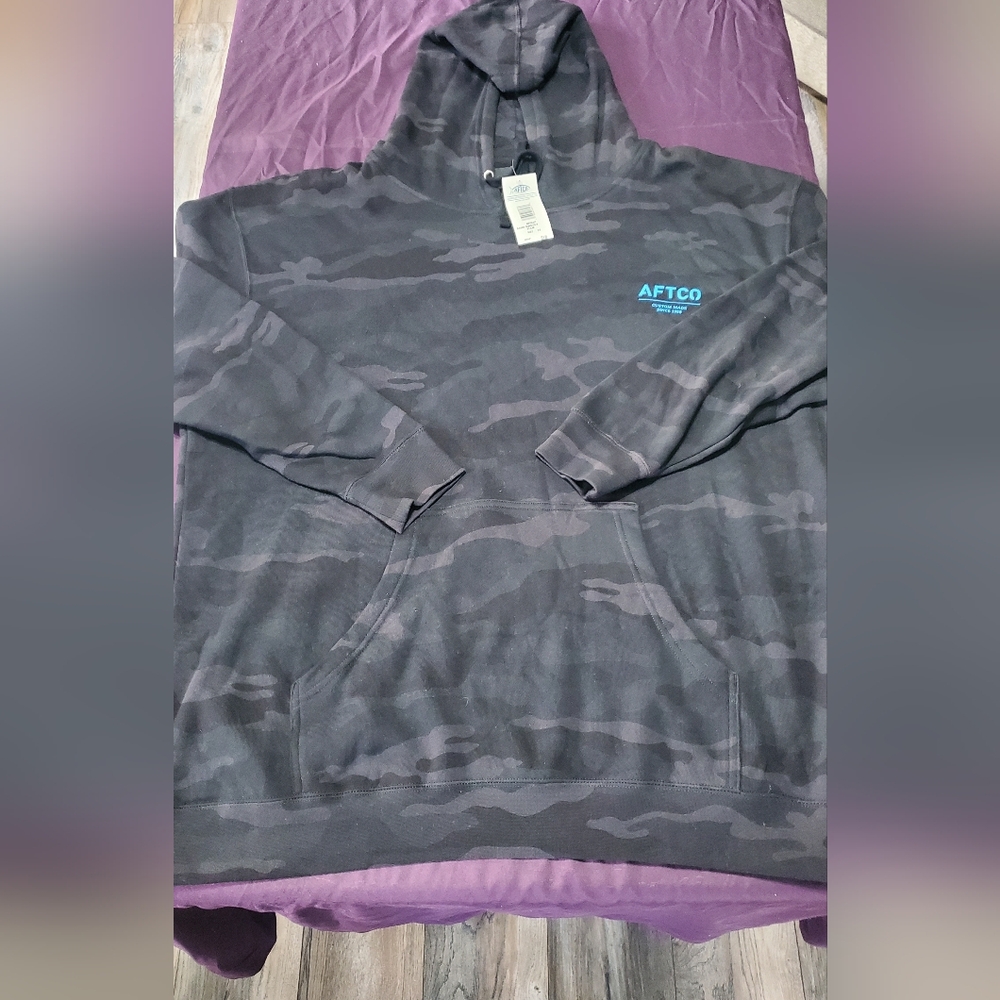 AFTCO Gray Camo Hoodie